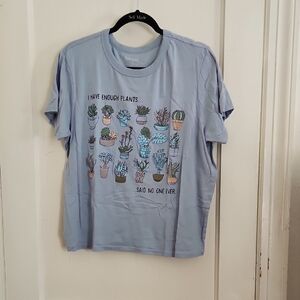 Zoe + Liv Sky Blue Crewneck Tee